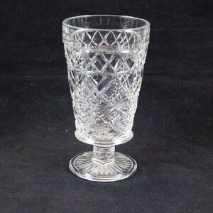 Hazel Atlas Big Top Peanut Butter 5 3/4" Ice Tea Glass Heavy Pressed Vintage